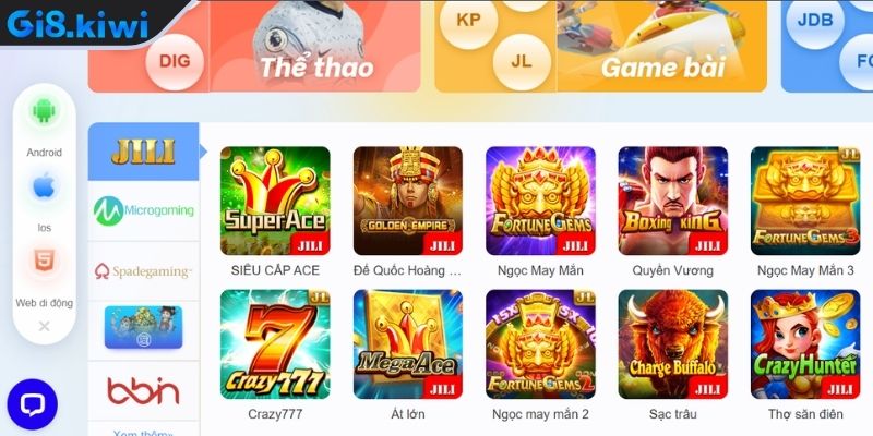 Tải App GI8 2 Thao tác tải app GI8 trên Android